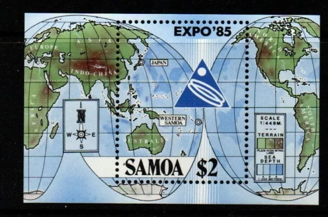 Samoa Sgms705 1985 $2 Expo 85 Mnh
