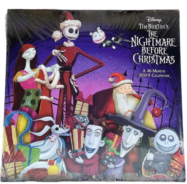 2024 THE NIGHTMARE BEFORE CHRISTMAS 12” X 24" 16 Month Wall Calendar
