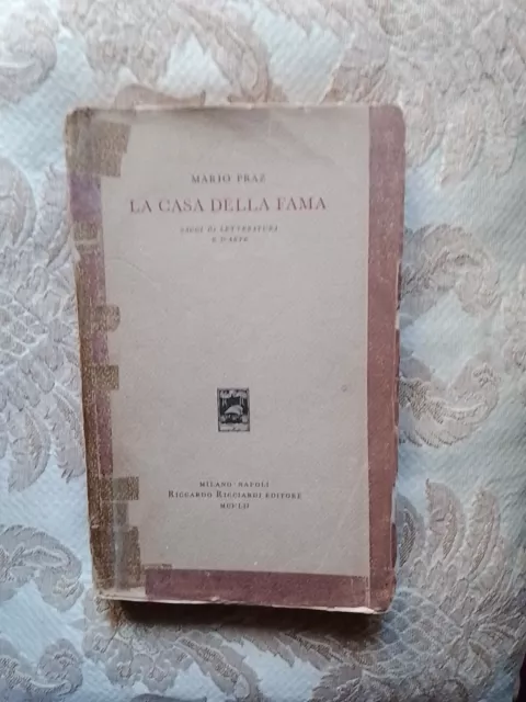 Mario Praz La Casa Della Fama 1952
