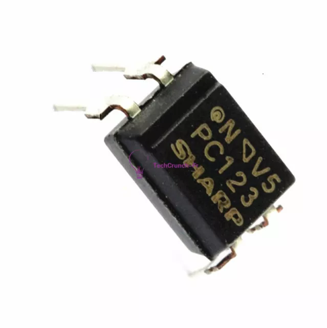 10X  PC123 Triac Driver IC Optoisolator Photocoupler Optocoupler DIP-4 2