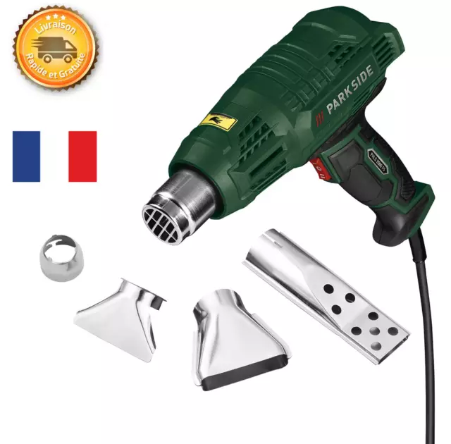 Décapeur Thermique Pro Pistolet à Air Chaud Soudage 2 000 W Décapant de Peinture