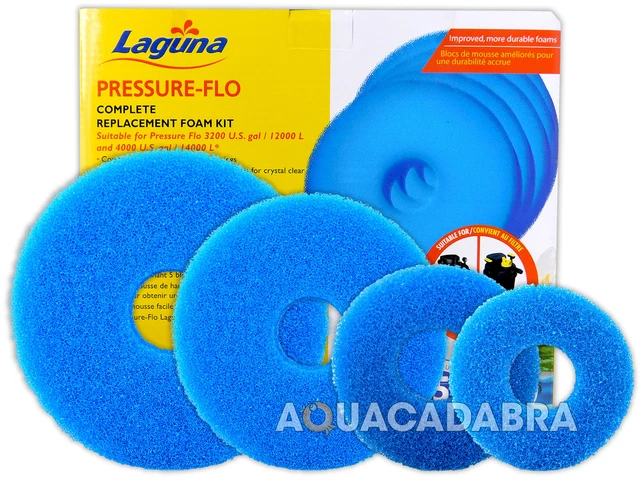 Finest Aquatics Lot De 3 Mousses Bleues Compatibles Laguna Pressure Flo 2500/3000 – Filtre Bassin De Qualité Premium