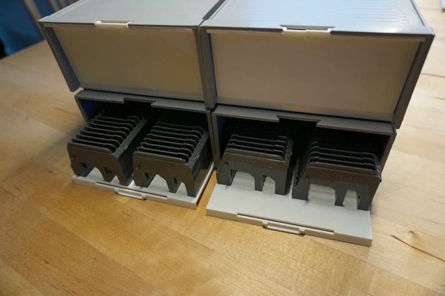 4 Stück Magazinbox 2x50 + 8 Universalmagazine KINDERMANN Diamagazin Stapelbox