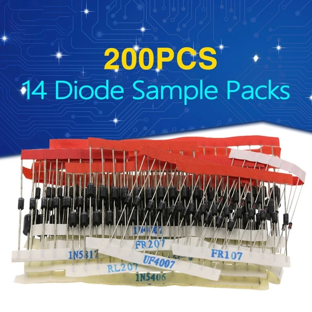 Diode Kit 1N5404 - RL207 14 Type 1F4004 1N4001 1N4148 1N5404 1N5406
