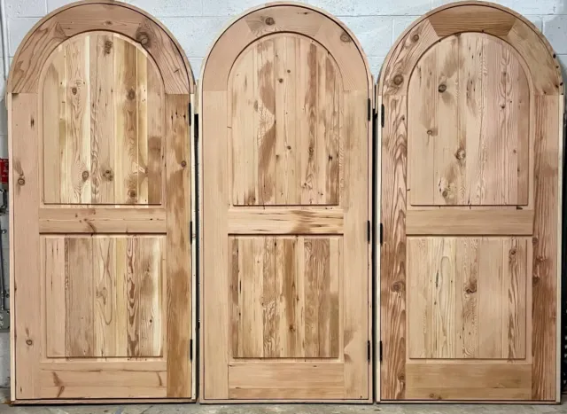 6 doors  Rustic reclaimed lumber arched solid wood storybook interior/exterior 3