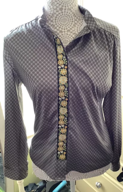 St Michael Marks & Spencer Vintage blouse STUNNING  made in the uk size 14