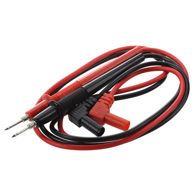 4X(1000V Banana Plug Removable Tip Multimeter Probe Measuring Line Black4)