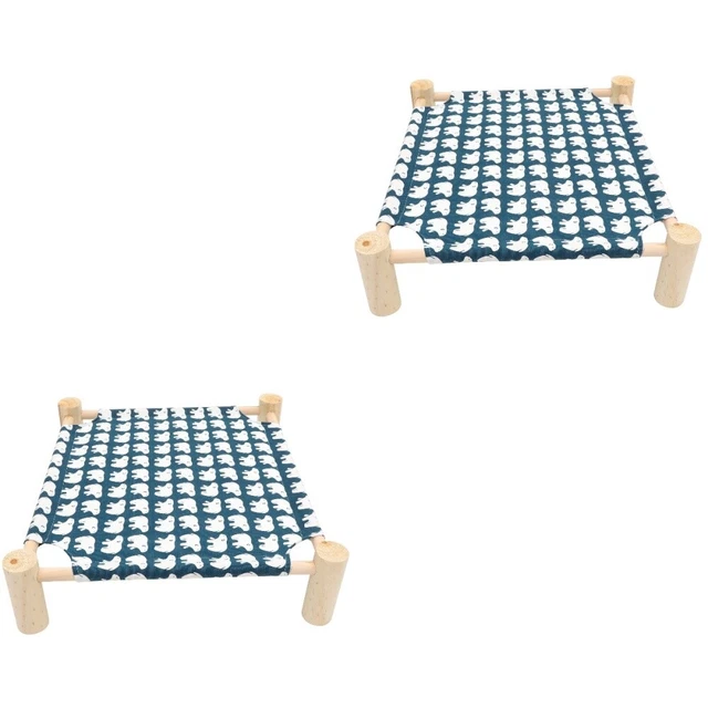 2 piezas cama lavable para gato hamaca desmontable para gato mascota elevada