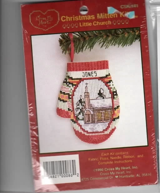 Mini kit de point de croix - Joyeux Noël