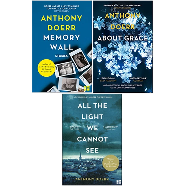 Anthony Doerr 3 Books Collection Set,Memory Wall,All the Light We Cannot See NEW