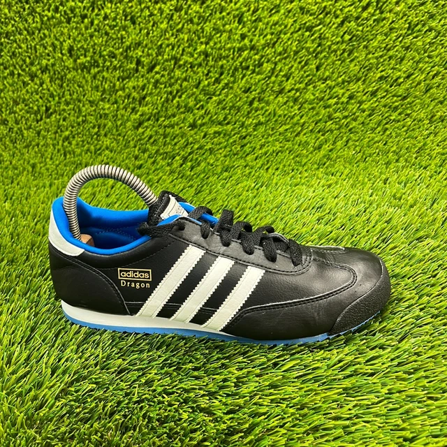 ADIDAS DRAGON MENS Size 6 Black White Athletic Leather Shoes Sneakers M25206 49.99 PicClick