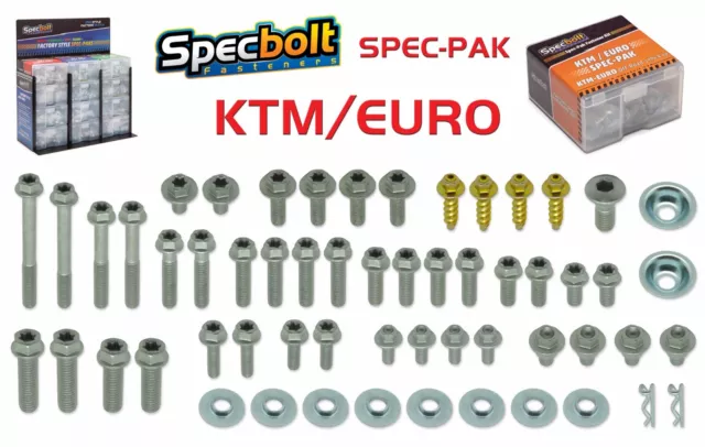 Spec-Pak fits KTM Factory Fit Bolt Kit SX EX EXC 65 85 125 250 300 350 450