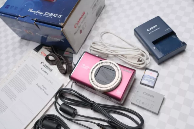 Canon PowerShot SX200 IS Digital Camera 12.1MP CCD Near mint, original box