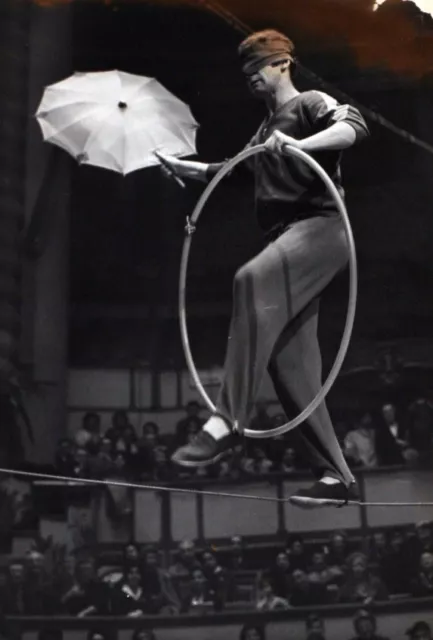 Photo de presse vintage France, Union des Artistes, Le Mime Marceau, Cirque,
