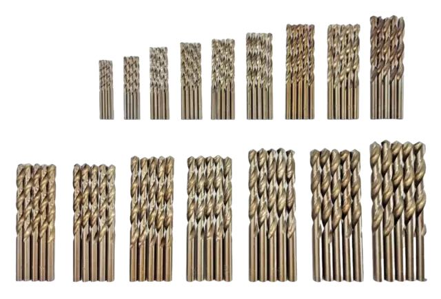 1 - 10Mm Set Hss Pro Titanium Coated Steel Drill Bits Set Metal Wood Plastic Uk