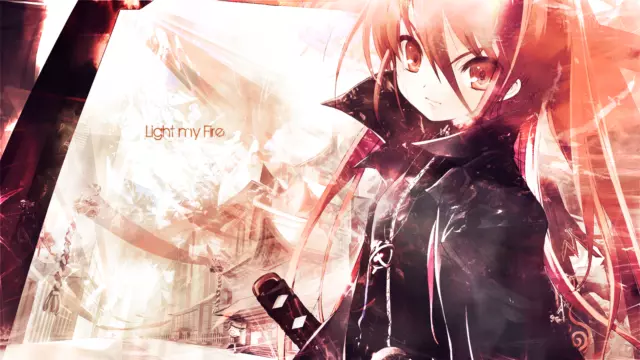 Anime girls shakugan no shana Custom Gaming Mat Desk