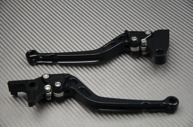 levier leviers levers long CNC FULL black noir KTM DUKE 125 200 390 SANS ABS