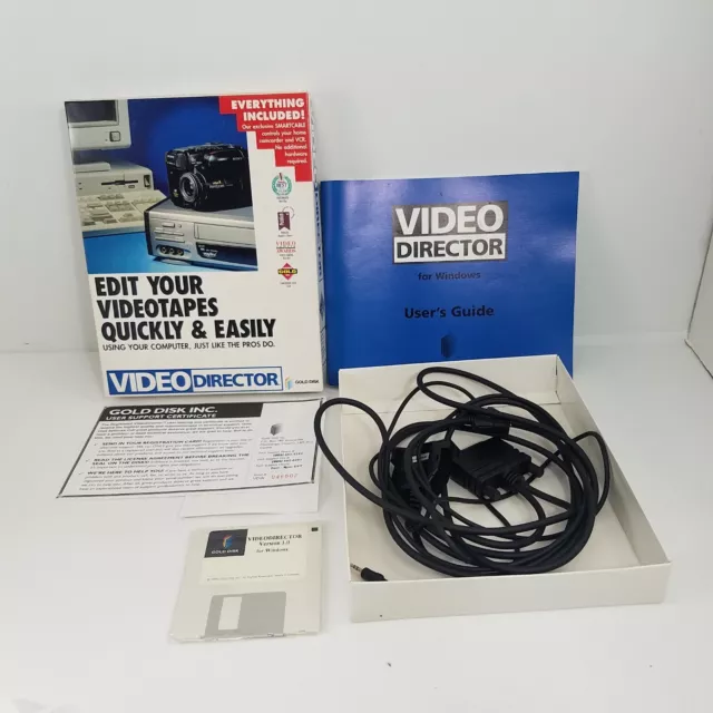 Vintage GOLD DISC Video Director NOS Videotape Editing System PC Camcorder VCR
