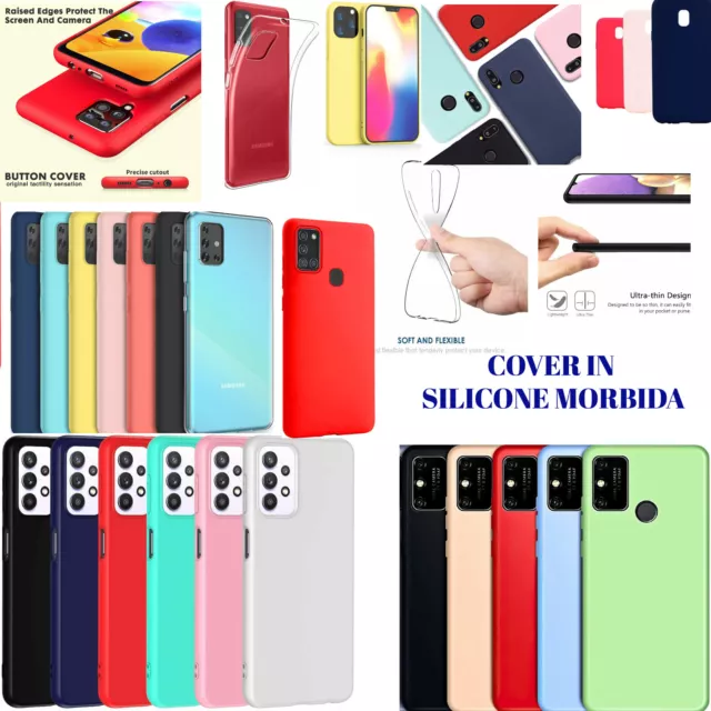 Cover Morbida PER Samsung Galaxy A13 4G custodia In Silicone tpu Opaca gomma gel