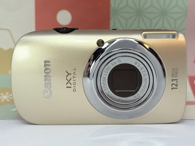 CANON IXY DIGITAL 510 IS Gold | 12MP Compact Camera Japan | NEAR