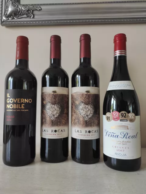 Rotwein-Paket  (4 Flaschen) trocken Italien & Spanien