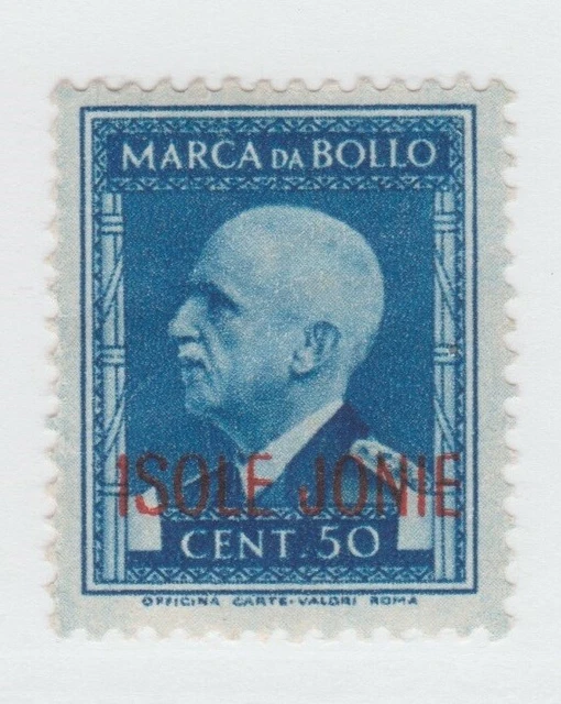 Ionian Islands Greece Italy Revenue fiscal cinderella Stamp 8-26-21- mnh gum