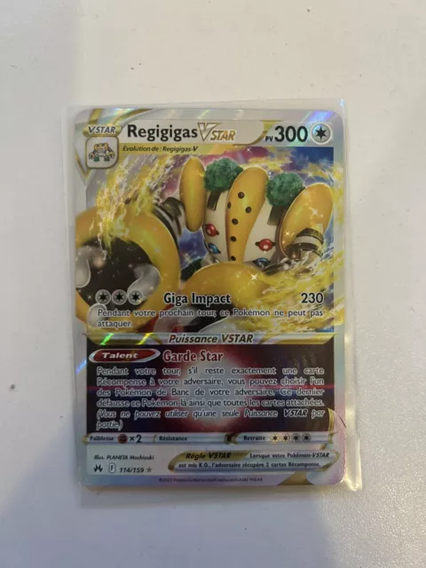 Regigigas VSTAR (Regigigas V ASTRO) GG55/GG70 Full Art Alternativa Secreto  - Ultraboost X Epée et Bouclier 12.5 Zénith Suprême - Box di 10 carte  Pokémon Francese : : Giochi e giocattoli