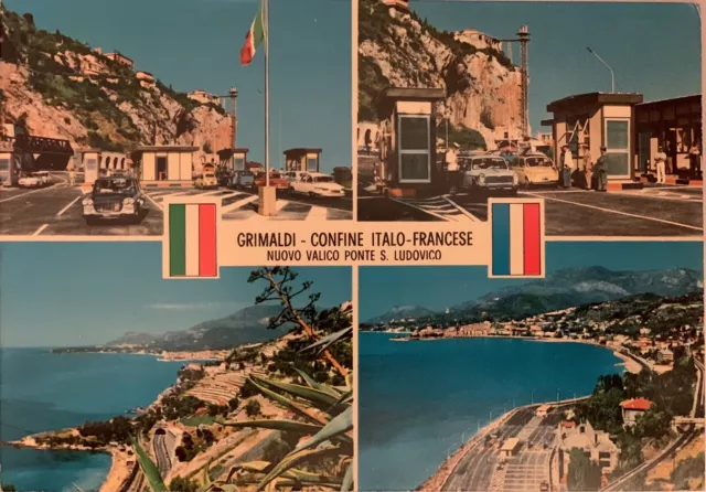 Cartolina Grimaldi Ventimiglia Imperia Valico Ponte San Ludovico Non viaggiata