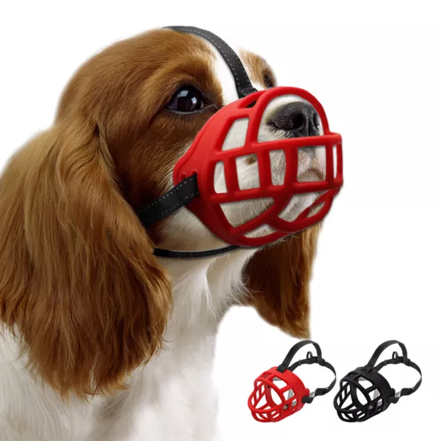 Rubber Basket Dog Muzzle No Bark Bite Pet Large Cage Muzzle for German shepherd