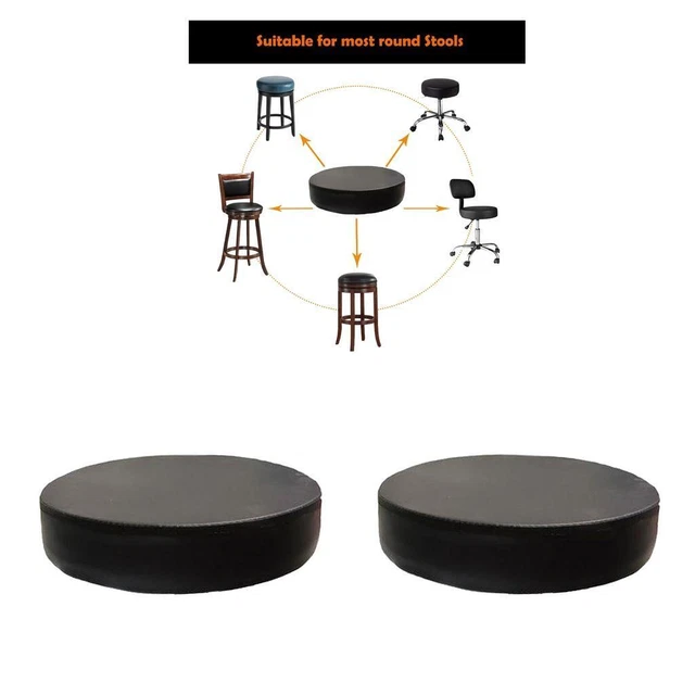 Ensemble de 2 Coussin de Siège de Remplacement Universel pour Tabouret de Bar