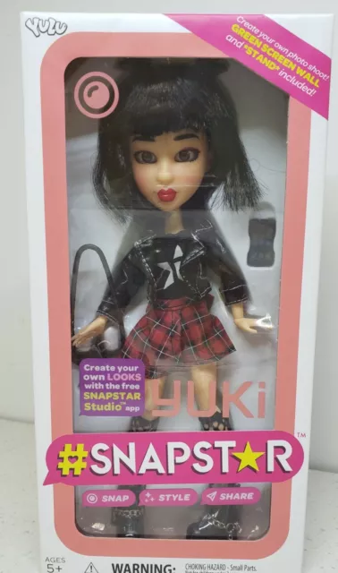#SNAPSTAR DJ Yuki Figure Doll & Accessories Snap Style Share Toy Kids Brand New