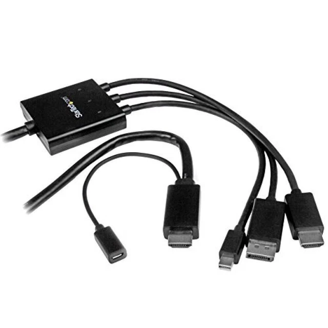 (TG. 2 metros) StarTech.Com Cavo Convertitore HDMI, Displayport o Mini Displaypo