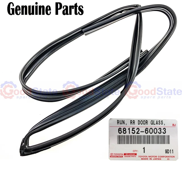 Genuine Toyota LandCruiser 80 Series FZJ LH RH Doors Window Channel Rubber Set | UK