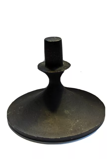 MCM Hallmark Cast Wrought Iron Pillar Candle Holder  Mid Century Brutalist Asia