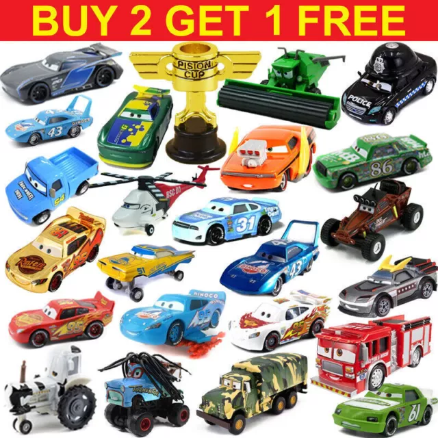 Disney Pixar Cars 1:55 autos McQueen Rare Diecast Toy Metal Model Kid Gift Loose
