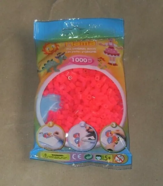 Hama 207- 32 pink - 1000 Midi coloured beads