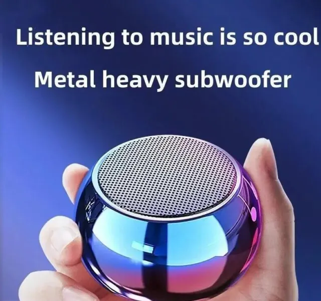 M10 Metal Mini Portable Wireless Bluetooth Speaker Small Subwoofer Loud Sound