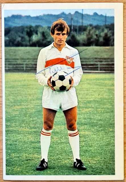 Gilbert Gress Autogrammkarte VfB Stuttgart Original Signiert + A 222849
