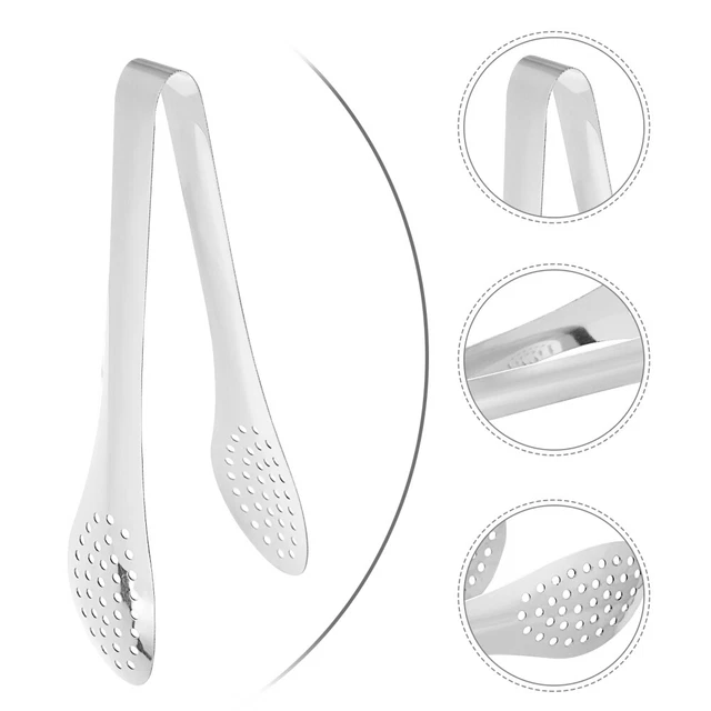 3 Pcs Utility Tong Stainless Steel Food Tongs Decked Accessories Steak