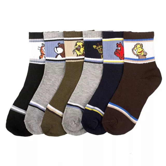 12 Pairs Baby Boy Socks Newborn Infant Size Ages 0-12 Months Carttoon New Lot !