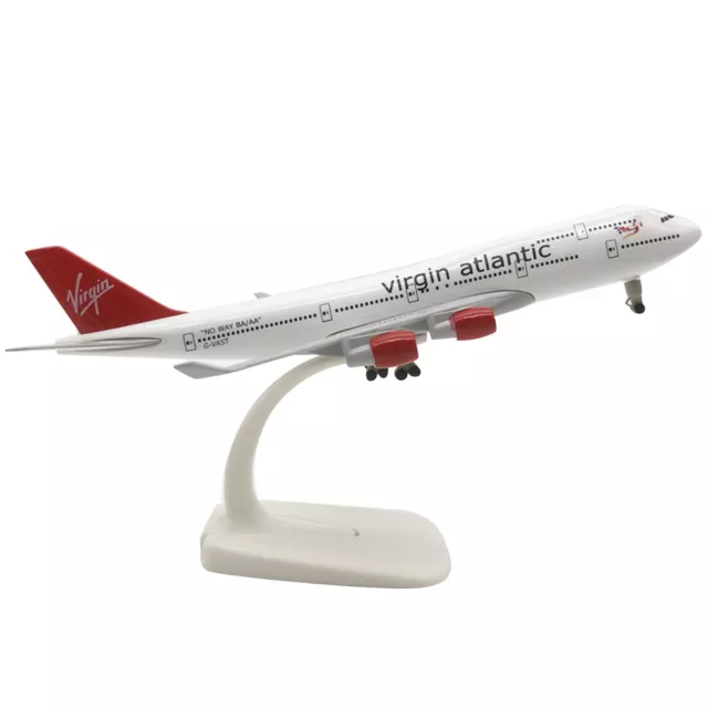 1/400 Scale Virgin Atlantic B747 Alloy Plane Model Souvenir Static Display Gift