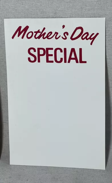 VINTAGE 11”x7”  GAMBLES STORE SIGN OLD ADVERTISE MOTHERS DAY Price Tag