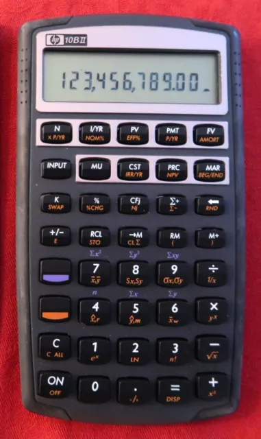 Calculateur financier HP 10 B-II (Hewlett Packard)