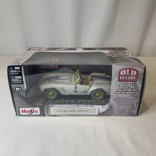 Maisto scala 1:24 Old Friends 1965 Shelby Cobra 427 - NUOVO IMBALLO ORIGINALE