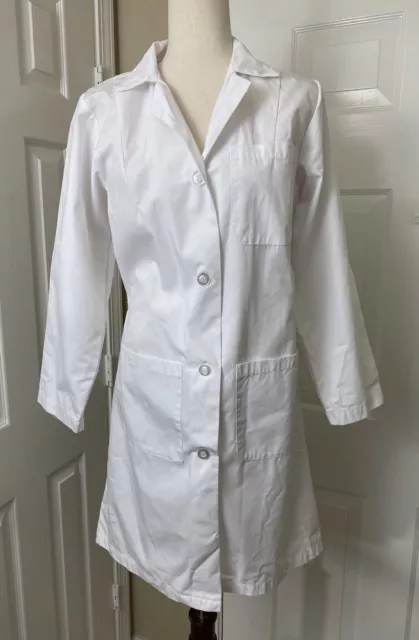 Natural Uniforms Womens Lab Coat Women Size XXS White Medical