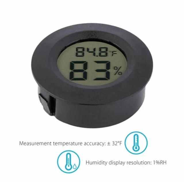 Termometro elettronico rotondo e igrometro LCD temperatura umidità
