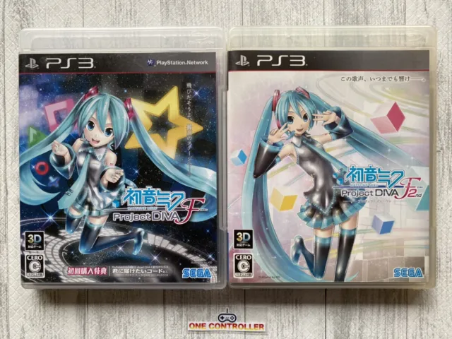 SONY  PlayStation 3 PS3 Hatsune Miku Project DIVA F & F 2nd set from Japan