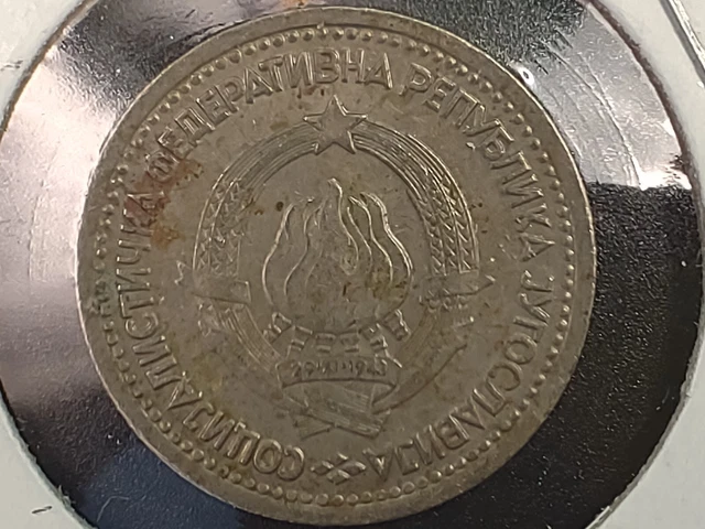 1965 Yugoslavia 1 Dinar Coin