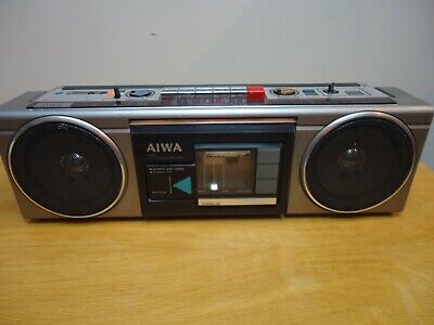 AIWA cs-w300zx Vintage Boombox Stereo Connection Ghetto Blaster Vintage Working 