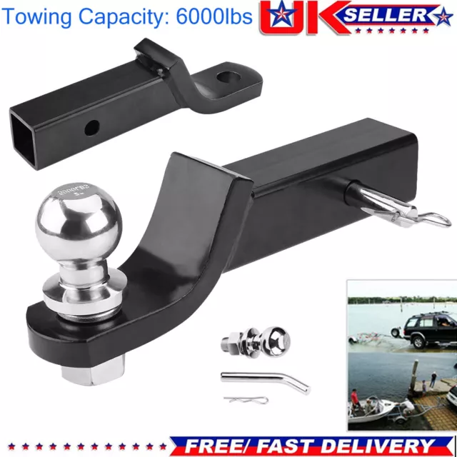2" /50mm Heavy DutyTrailer Ball Mount Tongue Hitch Receiver for Towing Facility